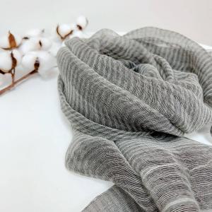 Mulberry Silk and Wool Striped Elegant Scarf