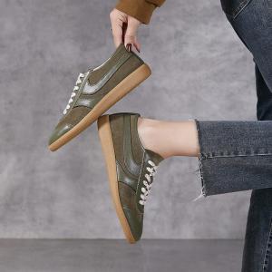 90s Fashion Leather Sporty Sneaker for Women
