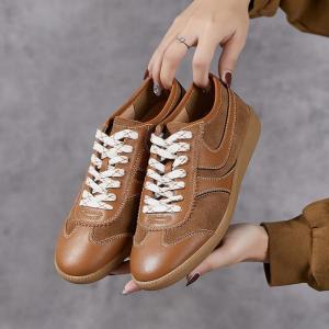 90s Fashion Leather Sporty Sneaker for Women