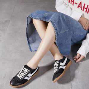 90s Fashion Leather Sporty Sneaker for Women