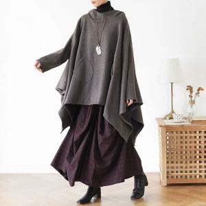 Street Style Asymmetrical Designer Hooded Cape
