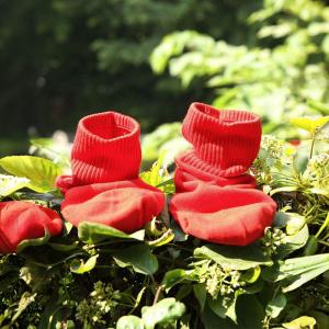 Christmas New Year Red Cotton Cotton Cozy Midi Socks