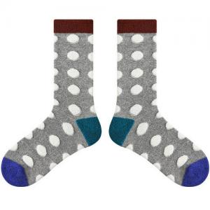 Polka Dot or Striped Lovely Warm Calf Length Socks