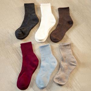 Long-Staple Cotton Plain Crew Socks