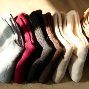 Long-Staple Cotton Plain Crew Socks