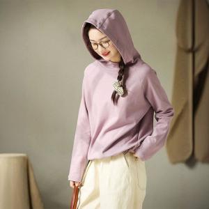 Oversized Long-Staple Cotton Plain Hoodie