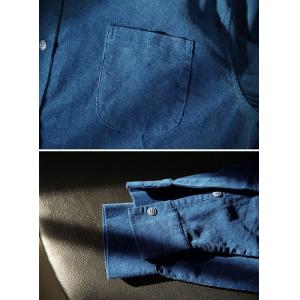 Double Breasted Peacock Blue Corduroy Shirt