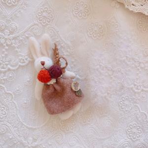 Mori Kei Cute Handmade Bunny Brooch Pin for Girl
