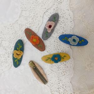 Cottagecore Style Handcrafted Crochet Flowers Hair Clips
