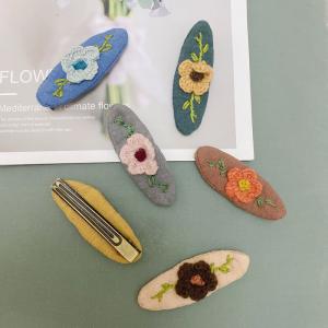 Cottagecore Style Handcrafted Crochet Flowers Hair Clips