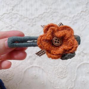 DIY Hand Crochet Flowers Hair Barrettes for Her