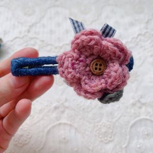 DIY Hand Crochet Flowers Hair Barrettes for Her