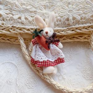 Handmade Cartoon Kawaii Rabbit with Carrot Brooch Pin