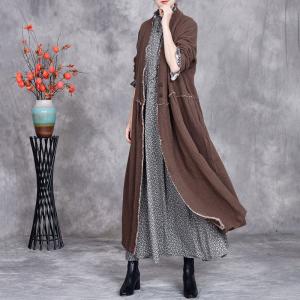 Fringed Edges Linen Loose Casual Cardigan