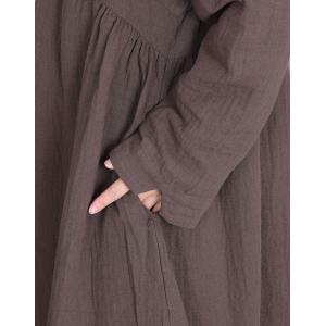 Loose High Waist Cotton Linen Long Shacket