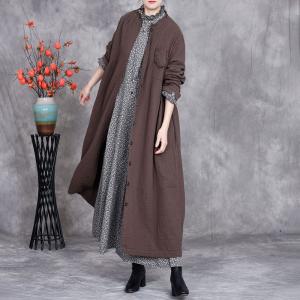 Loose High Waist Cotton Linen Long Shacket