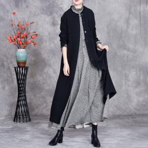 Loose High Waist Cotton Linen Long Shacket
