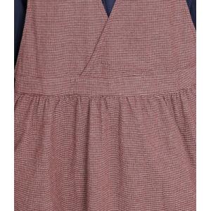 Cotton Linen V-Neck Empire Waist Summer Jumper Dress
