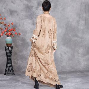 Boho Style Crochet Tassel Beach Maxi Dress