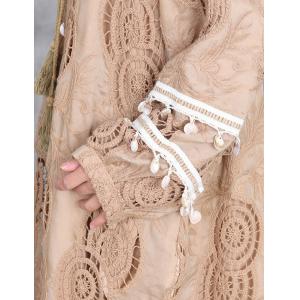 Boho Style Crochet Tassel Beach Maxi Dress