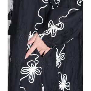 Black Flowers Embroidery Tassel Loose Boho Maxi Dress