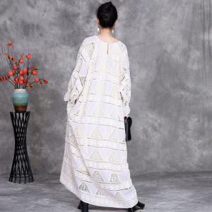 V-Neck Crochet Plus Size Boho Wedding Dress