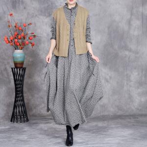 Senior Women Twist Knit Vest Sweater