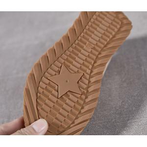 Round Toe Suede Leather Casual Comfy Trainers