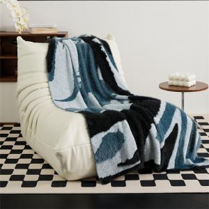Abstract Patterned Fluffy Blanket