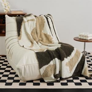 Abstract Patterned Fluffy Blanket