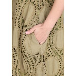 Hollow Out Half Button Fly Boho Sundress