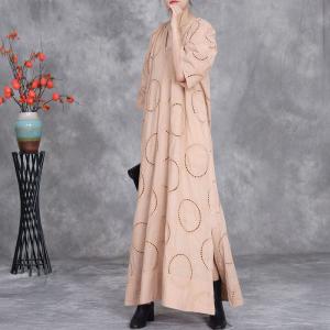 Hem Slits Embroidery Plus Size Boho Dress and Camisole