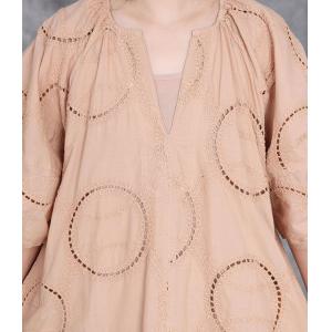 Hem Slits Embroidery Plus Size Boho Dress and Camisole