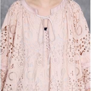 Beach Chic Lace Embroidery Maxi Boho Summer Dress