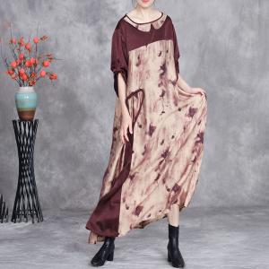 Elegant Cozy Tassel Peter Pan Collar Silk Dress