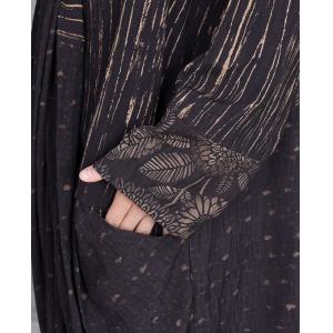 Oversized Patchwork Silky Maxi Front Cross Dress