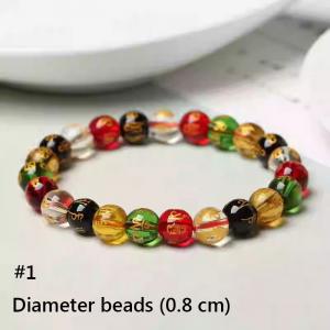 Six-Syllable Mantra Bracelet with Obsidian Beads
