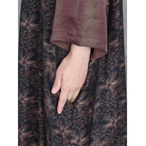 Over40 Style Elegant Printed Modest Church Dress