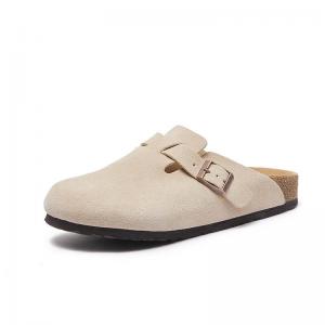 Suede Leather Unisex Cozy Flat Clogs