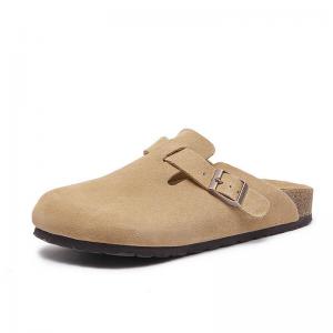 Suede Leather Unisex Cozy Flat Clogs