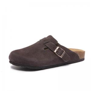 Suede Leather Unisex Cozy Flat Clogs