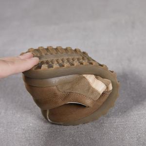 Sports Style Leather Casual Dad Sneakers