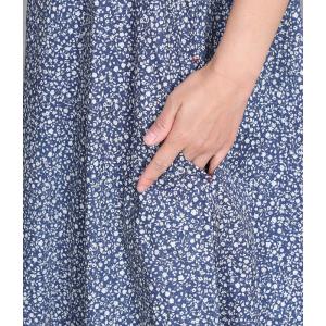 Summer Beach Floral Blue Slip Dress