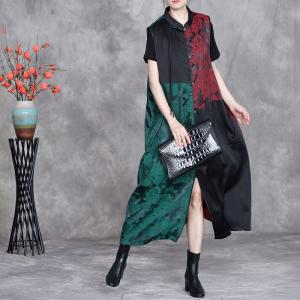 Fringed Pankou Ethnic Jacquard Sleeveless Qipao Dress