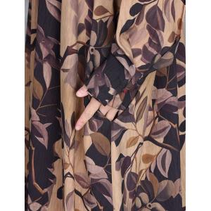 Spring Loose Printed Silky A-Line Dress