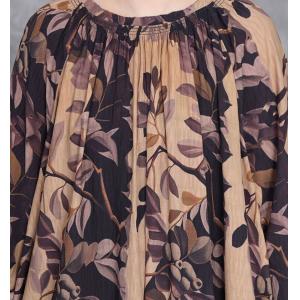 Spring Loose Printed Silky A-Line Dress