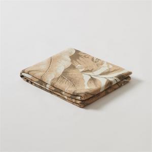Cheetah and Leaf Patterned Soft Blanket Throw