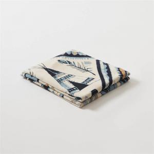 Boho Chic Blue Patterned Office Blanket