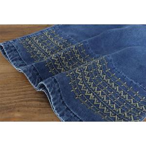 Lazy Day Embroidered Wide Leg Jeans