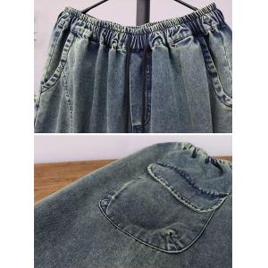 Spring Stone Wash Baggy Balloon Jeans